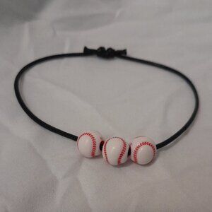 Sports Theme Adjustable Beads Balls Bracelet - BaseBalls Charm Him/ Her